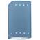 Ambiance 9.5"H Open Sky Blue Small Rectangle w/ Perfs Outdoor LED Scon