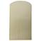 Ambiance 9.5"H Vanilla Gloss Small Pleated Cylinder ADA LED Wall Sconc