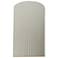 Ambiance 9.5"H White Crackle Small Pleated Cylinder ADA LED Wall Sconc