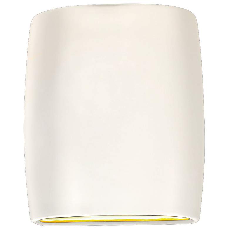 Image 1 Ambiance 9 1/2" High Bisque Ceramic Cylinder ADA Wall Sconce