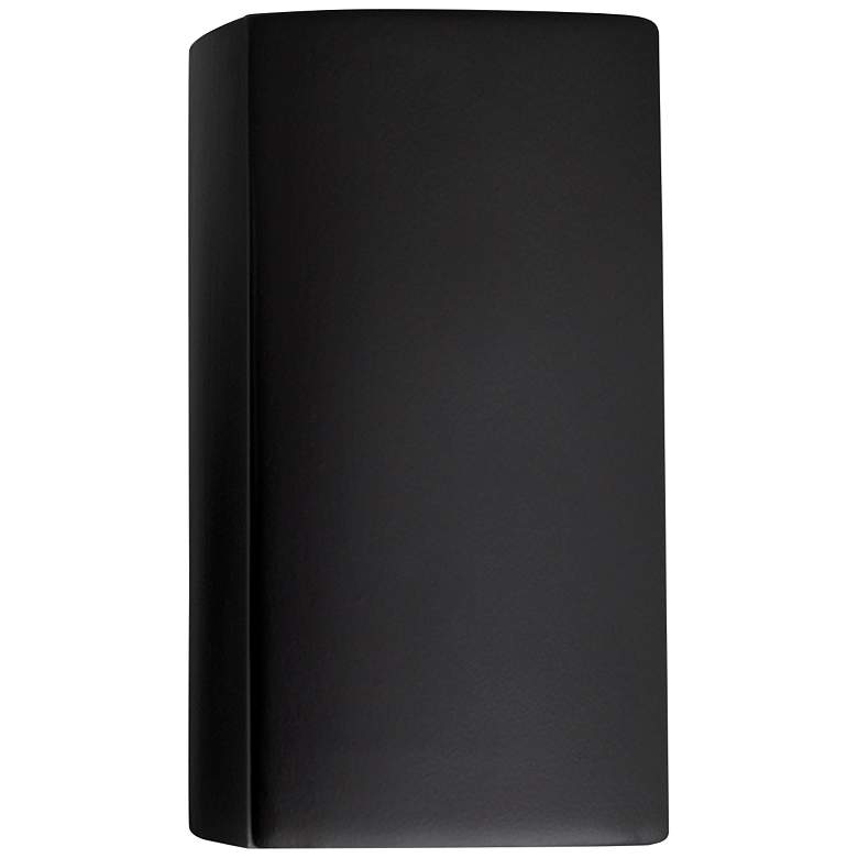 Image 1 Ambiance 9 1/2 inch High Carbon Matte Black Wall Sconce
