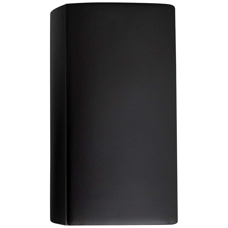 Image 1 Ambiance 9 1/2" High Carbon Matte Black Wall Sconce
