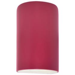 Ambiance 9 1/2&quot; High Cerise Cylinder LED Outdoor Wall Sconce