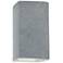Ambiance 9 1/2" High Concrete Ceramic Rectangle Wall Sconce