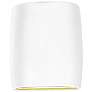 Ambiance 9 1/2" High Gloss White Cylinder ADA Wall Sconce