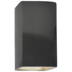 Ambiance 9 1/2" High Gray Rectangle LED Outdoor Wall Sconce Ambiance 9 1/2" High Gray Rectangle LED Outdoor Wall Sconce