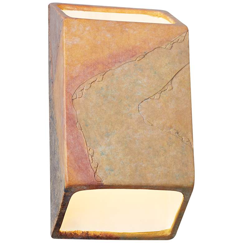 Image 1 Ambiance 9 1/2 inch High Harvest Yellow Slate LED Sconce