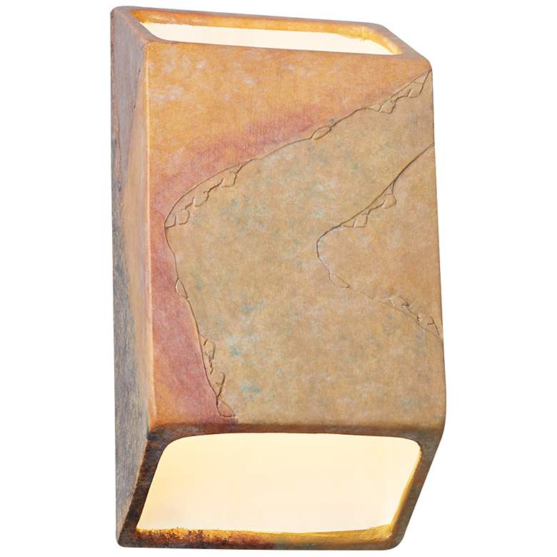Image 1 Ambiance 9 1/2" High Harvest Yellow Slate LED Sconce