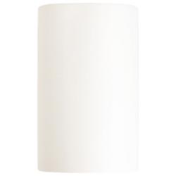 Ambiance 9 1/2&quot; High Matte White Half-Cylinder Wall Sconce