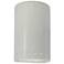 Ambiance 9 1/2" High Matte White Perfs Cylinder Wall Sconce