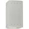 Ambiance 9 1/2" High Matte White Perfs Rectangle Wall Sconce