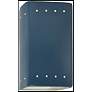Ambiance 9 1/2" High Midnight White Rectangle Outdoor Sconce