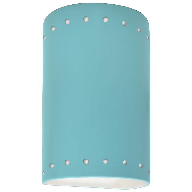 Image 1 Ambiance 9 1/2" High Reflecting Pool Cylinder Outdoor Sconce