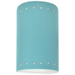 Ambiance 9 1/2&quot; High Reflecting Pool Perfs LED Wall Sconce