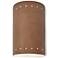 Ambiance 9 1/2" High Terra Cotta Cylinder LED Outdoor Sconce