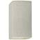 Ambiance 9 1/2" High White Crackle Rectangle Outdoor Sconce