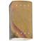 Ambiance 9 1/2" High Yellow Slate Perfs Rectangle ADA Sconce