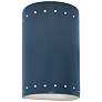 Ambiance 9 1/2" Midnight Sky White Perfs LED Outdoor Sconce