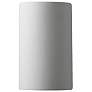 Ambiance 9 1/2"H Bisque Cylinder Closed ADA Outdoor Sconce