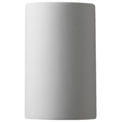 Ambiance 9 1/2"H Bisque Cylinder Closed ADA Outdoor Sconce