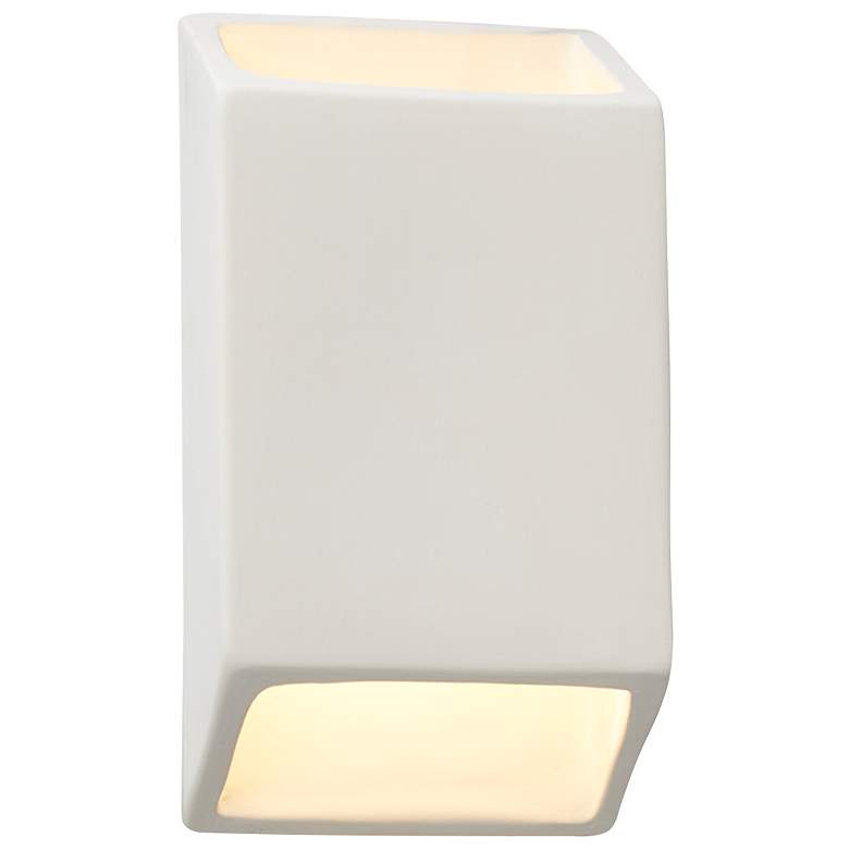 Image 1 Ambiance 9 1/2"H Bisque Tapered Rectangle LED Wall Sconce