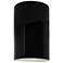 Ambiance 9 1/2"H Black Closed LED ADA Outdoor Wall Sconce