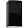 Ambiance 9 1/2"H Black Rectangle Closed Outdoor Wall Sconce