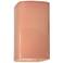 Ambiance 9 1/2"H Blush Rectangle Closed LED Outdoor Sconce
