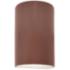 Ambiance 9 1/2"H Canyon Clay Cylinder Closed Outdoor Sconce