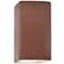 Ambiance 9 1/2"H Canyon Clay Rectangle Closed Wall Sconce