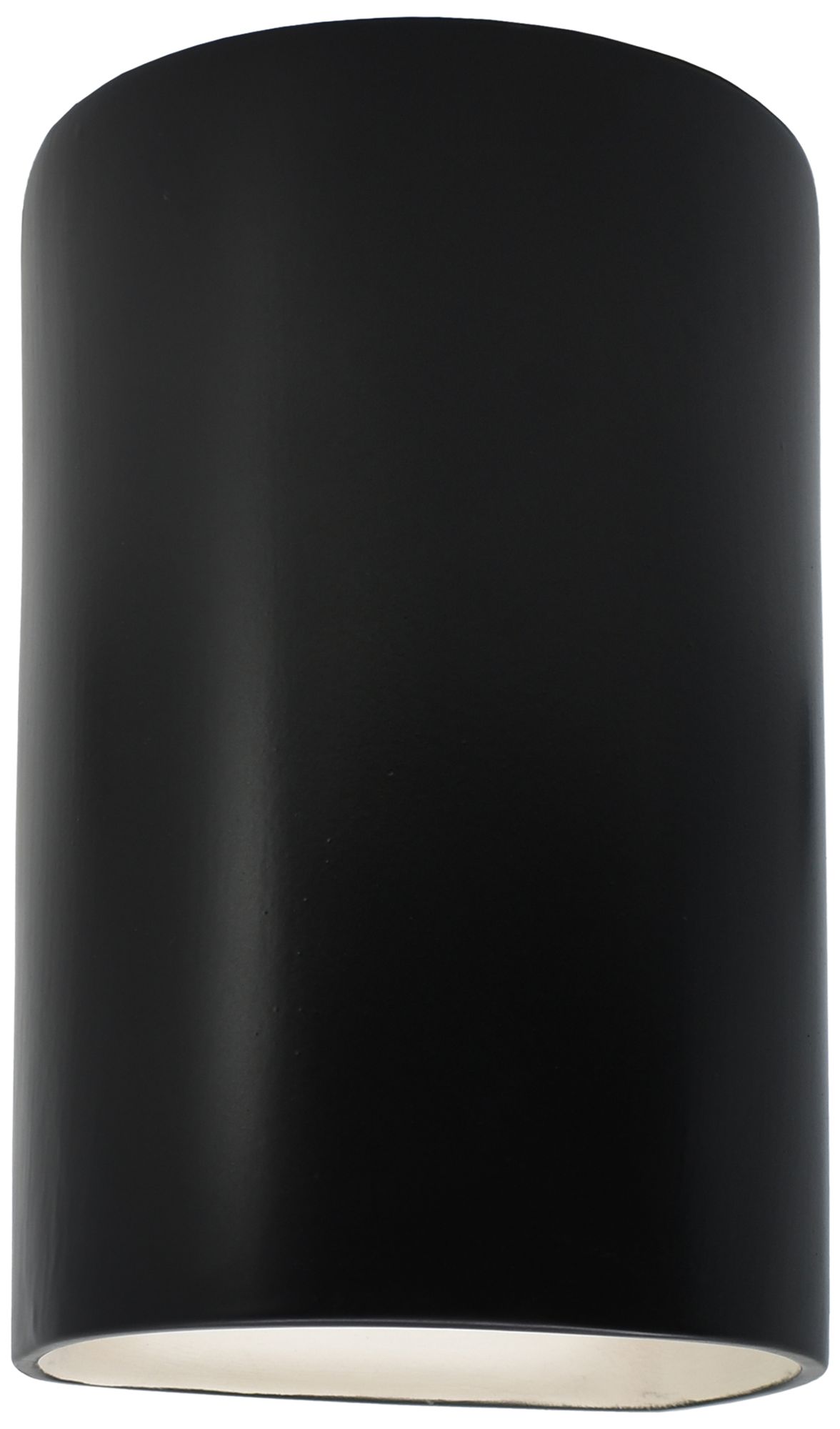 Ambiance 9 1/2"H Carbon Black Cylinder Outdoor Wall Sconce