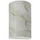 Ambiance 9 1/2"H Carrara Marble Perfs Cylinder Closed Sconce