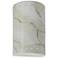 Ambiance 9 1/2"H Carrara Marble Perfs Cylinder LED Sconce