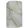 Ambiance 9 1/2"H Carrara Marble Perfs Rectangle LED Sconce