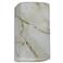 Ambiance 9 1/2"H Carrara Marble Perfs Rectangle Wall Sconce