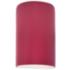 Ambiance 9 1/2"H Cerise Cylinder Closed Outdoor Wall Sconce