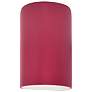 Ambiance 9 1/2"H Cerise Cylinder Closed Top ADA Wall Sconce