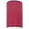 Ambiance 9 1/2"H Cerise Perfs Cylinder Closed ADA Sconce
