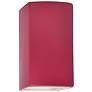 Ambiance 9 1/2"H Cerise Rectangle Closed LED Outdoor Sconce