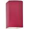 Ambiance 9 1/2"H Cerise Rectangle Closed Top LED Wall Sconce
