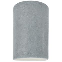 Ambiance 9 1/2&quot;H Concrete Cylinder Closed LED Outdoor Sconce