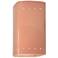 Ambiance 9 1/2"H Gloss Blush Rectangle LED Outdoor Sconce