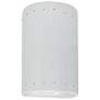 Ambiance 9 1/2"H Gloss White Closed Top LED Outdoor Sconce