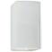 Ambiance 9 1/2"H Gloss White Closed Top Outdoor Wall Sconce