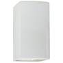 Ambiance 9 1/2"H Gloss White Rectangle Closed Outdoor Sconce