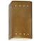 Ambiance 9 1/2"H Gold Rectangle Closed Outdoor Wall Sconce