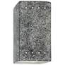 Ambiance 9 1/2"H Granite Perfs Rectangle Closed LED Sconce