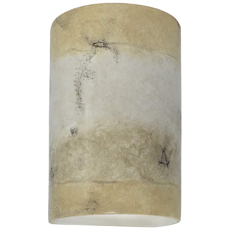 Image 1 Ambiance 9 1/2"H Greco Cylinder Closed Outdoor Wall Sconce