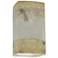Ambiance 9 1/2"H Greco Travertine Perfs Rectangle LED Sconce