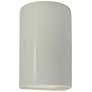 Ambiance 9 1/2"H Matte White Cylinder Closed Outdoor Sconce